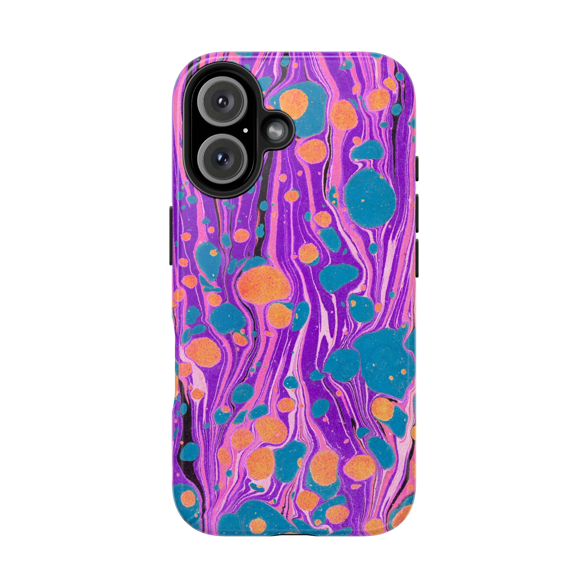 Marbled Phone Case - Purple, Orange & Blue - Image 75
