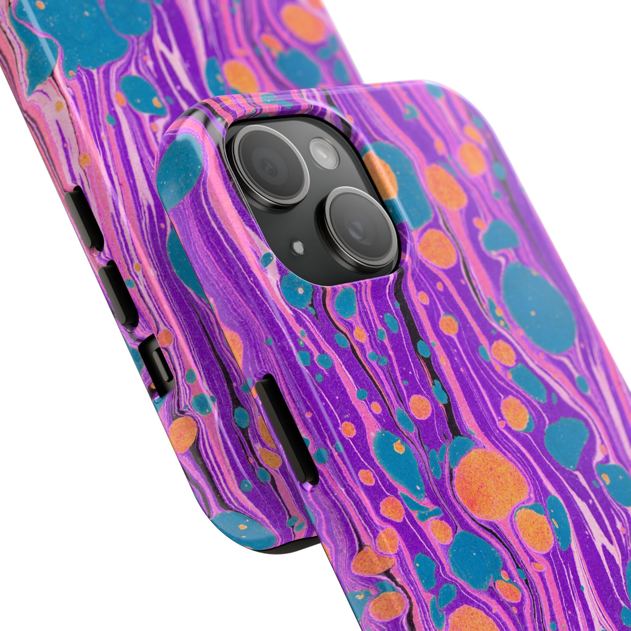 Marbled Phone Case - Purple, Orange & Blue - Image 54