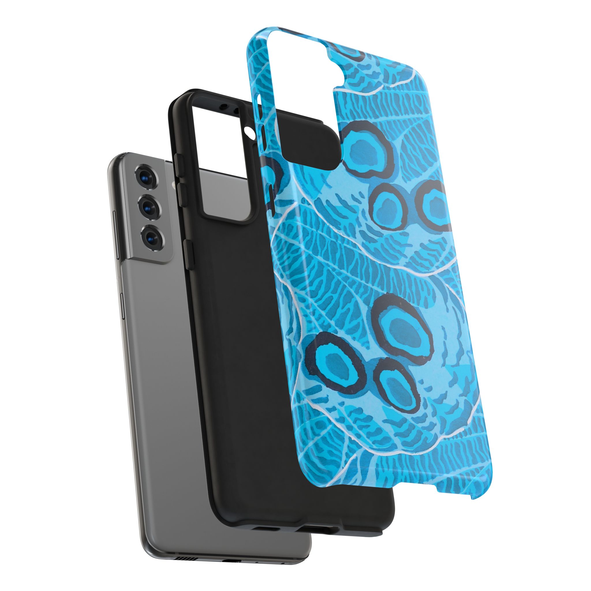 Abstract Spider Web Phone Case - Blue - Image 96