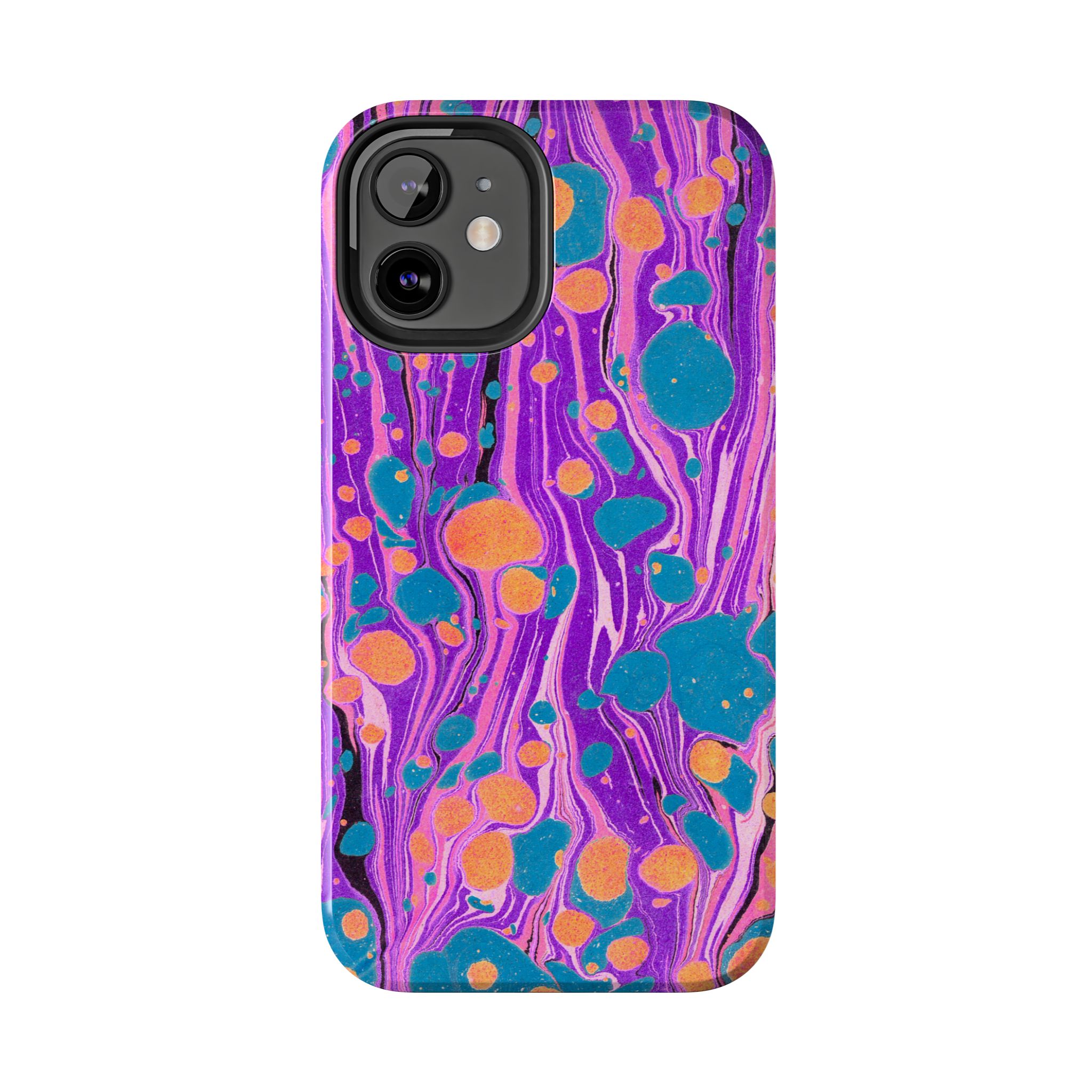 Marbled Phone Case - Purple, Orange & Blue - Image 18