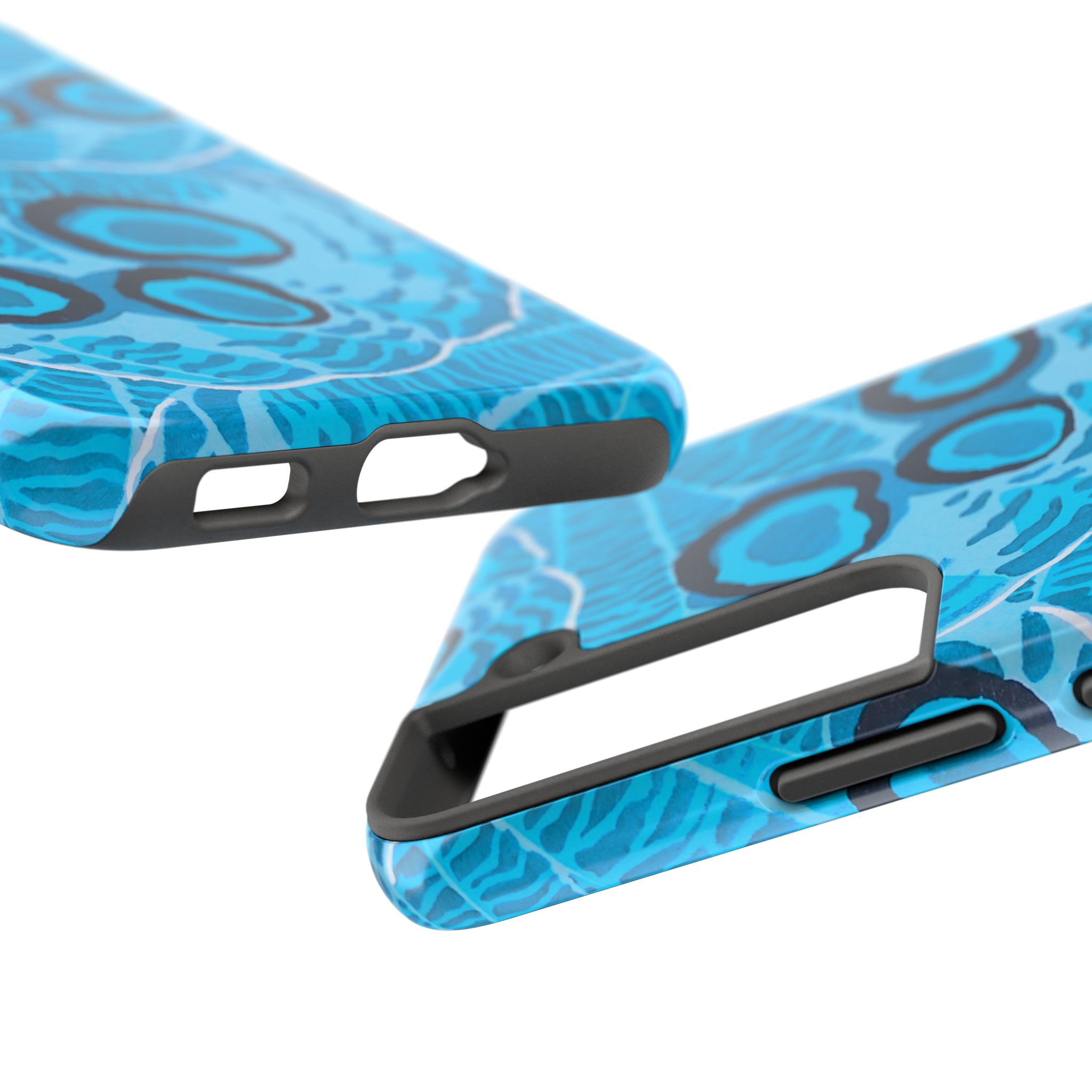 Abstract Spider Web Phone Case - Blue - Image 91