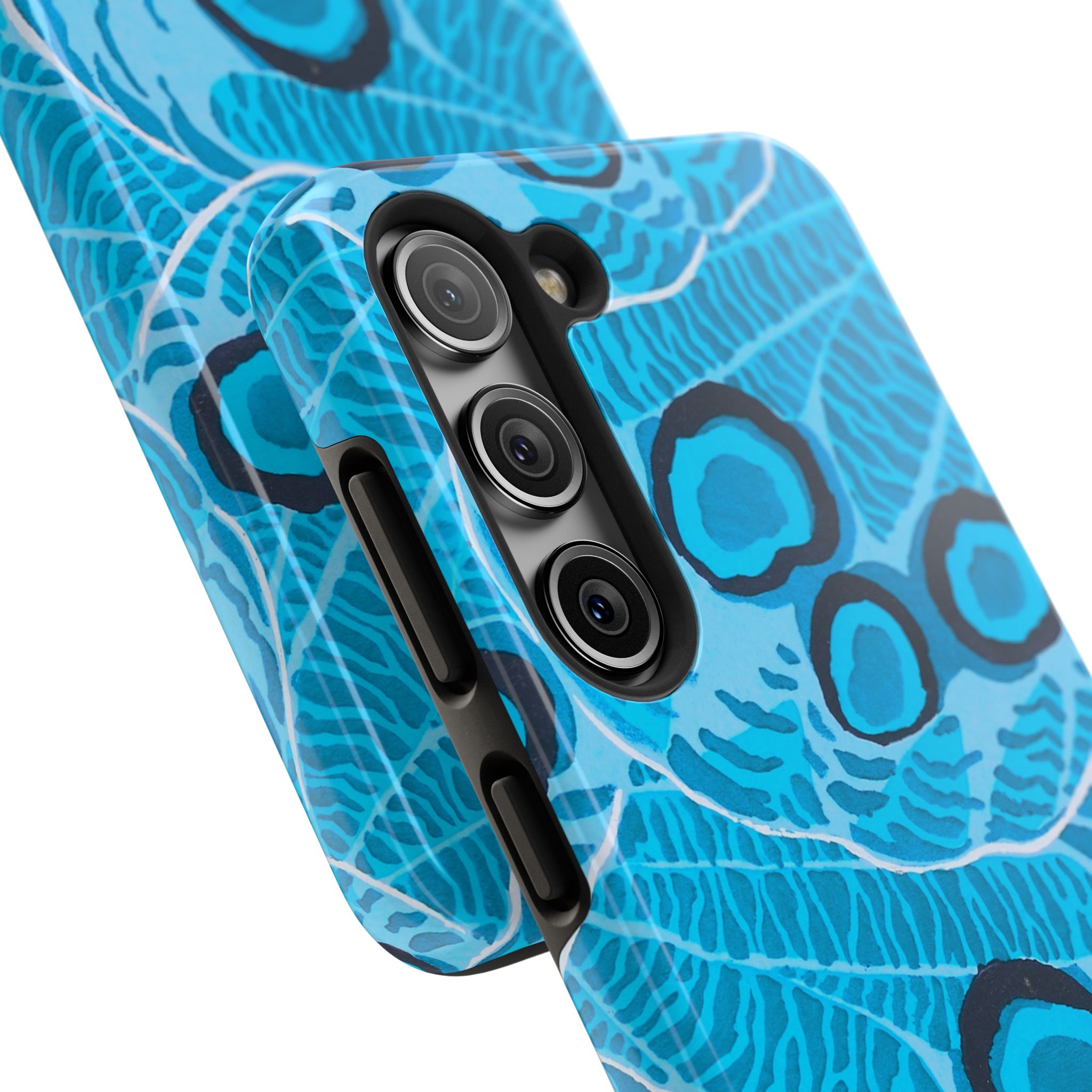 Abstract Spider Web Phone Case - Blue - Image 86