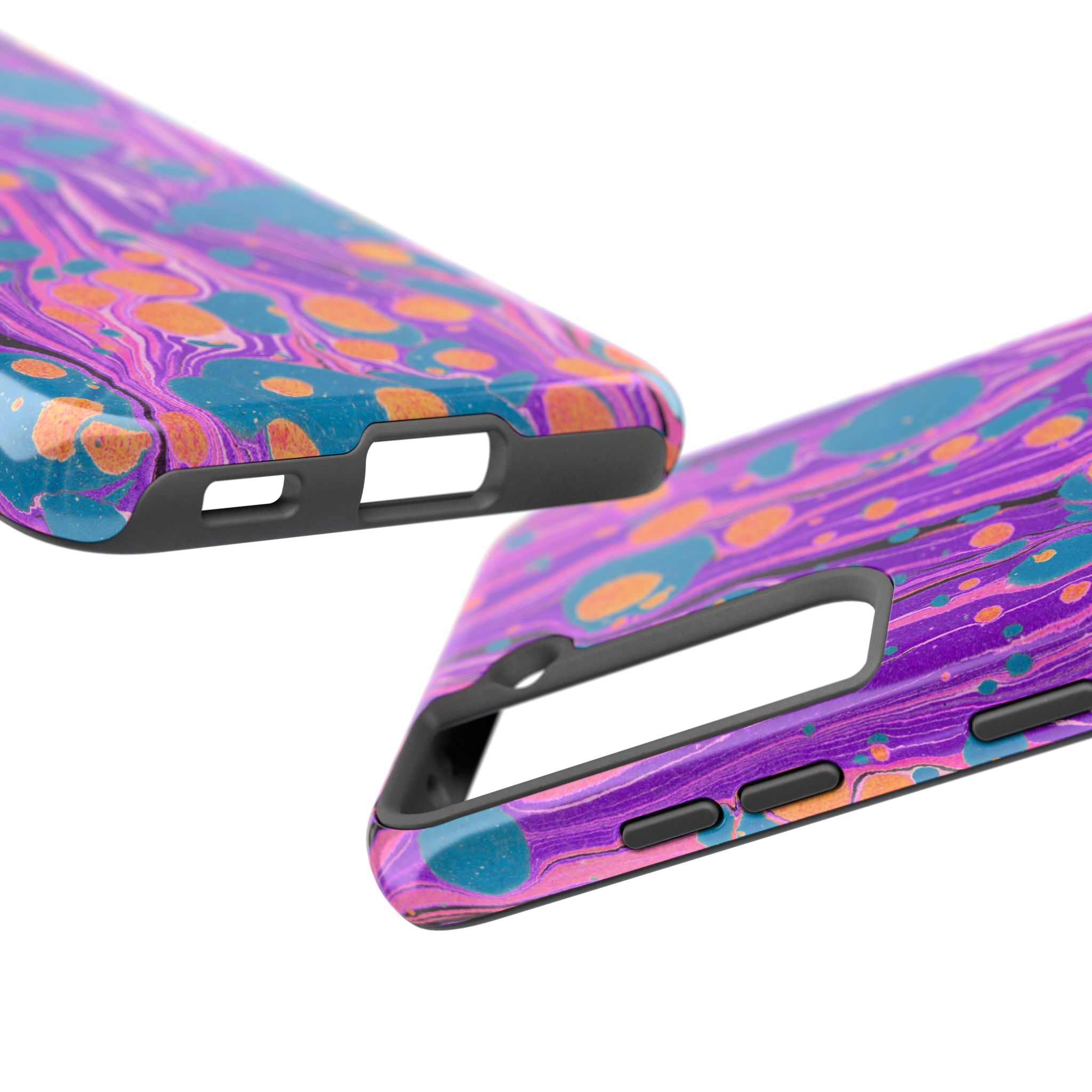 Marbled Phone Case - Purple, Orange & Blue - Image 95