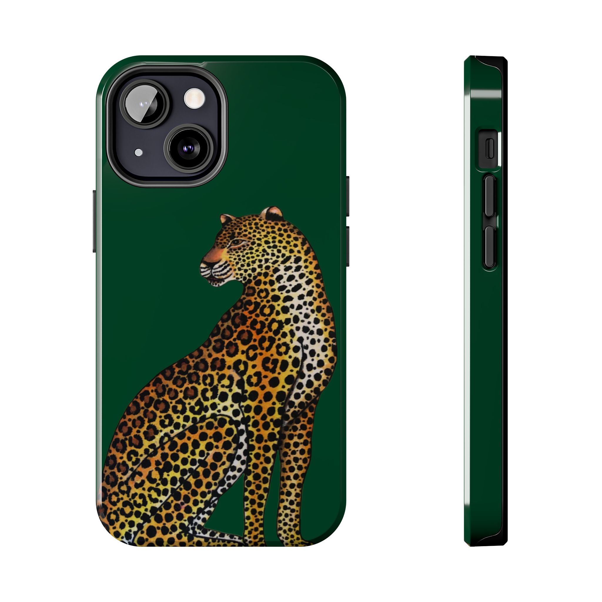 Leopard Phone Case - Racing Green - Image 33