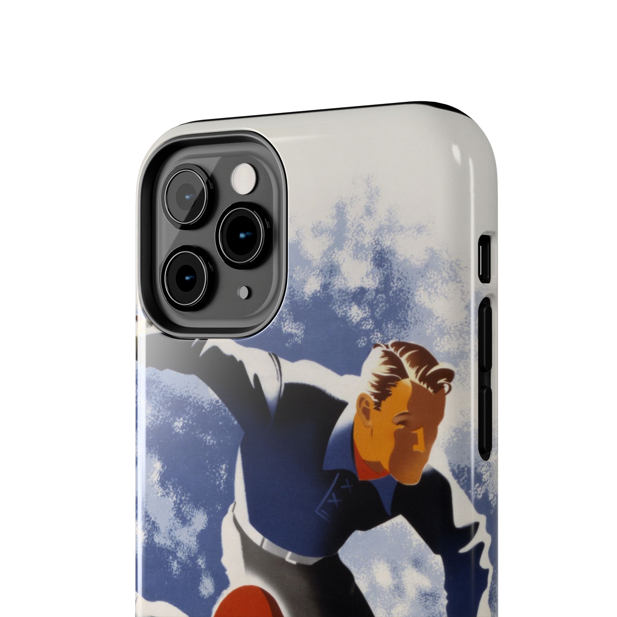 1940s Skiers Phone Case - Image 8