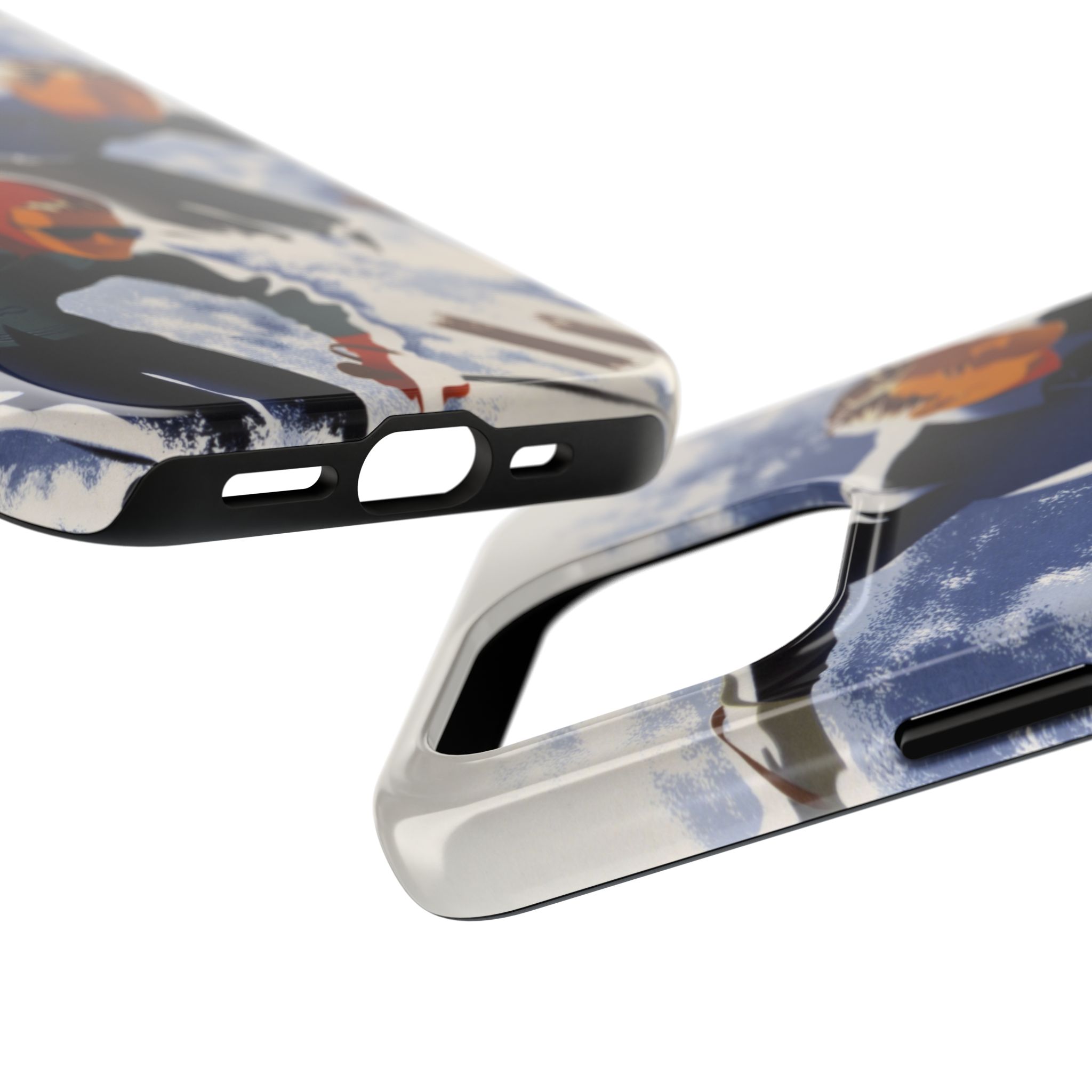 1940s Skiers Phone Case - Image 59