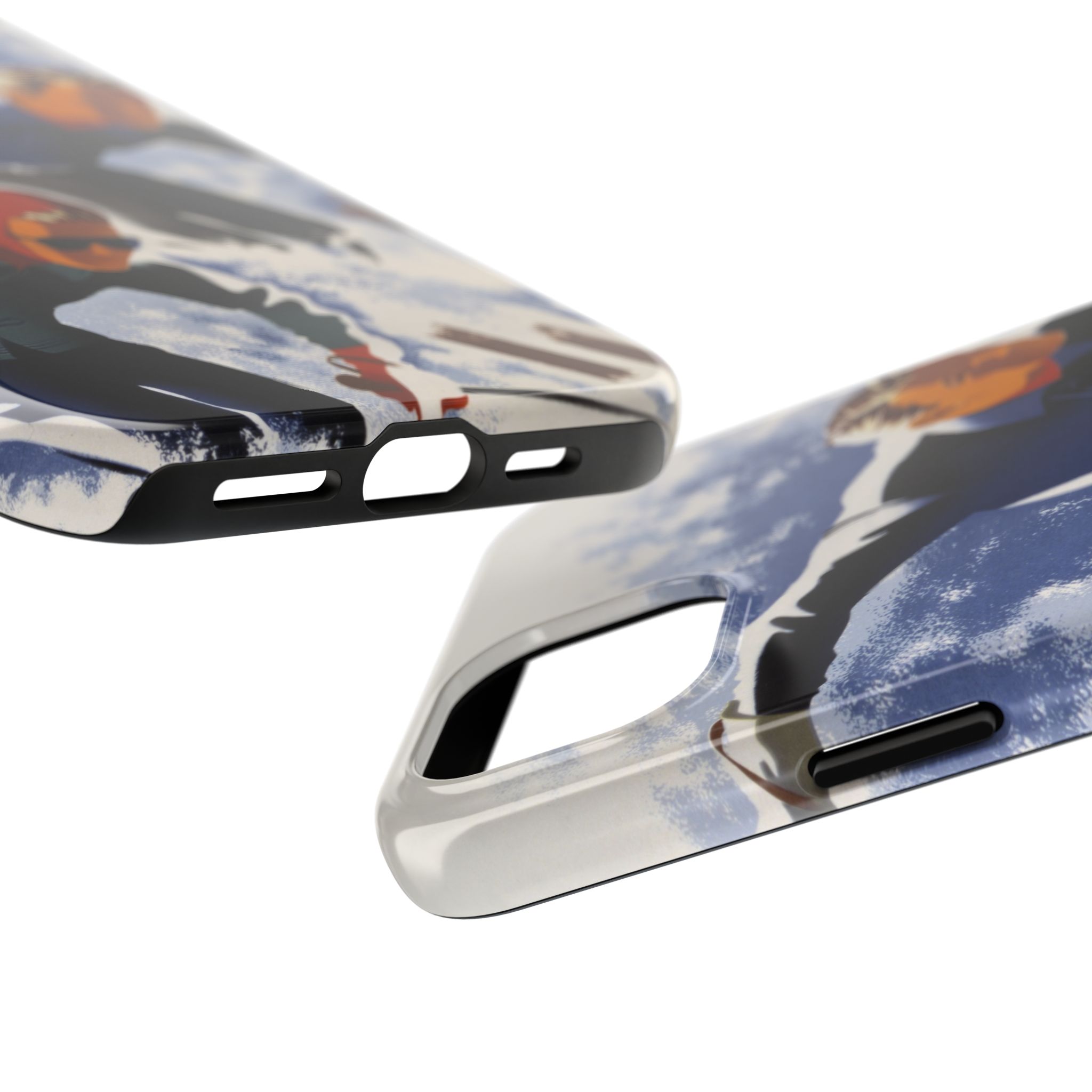 1940s Skiers Phone Case - Image 63