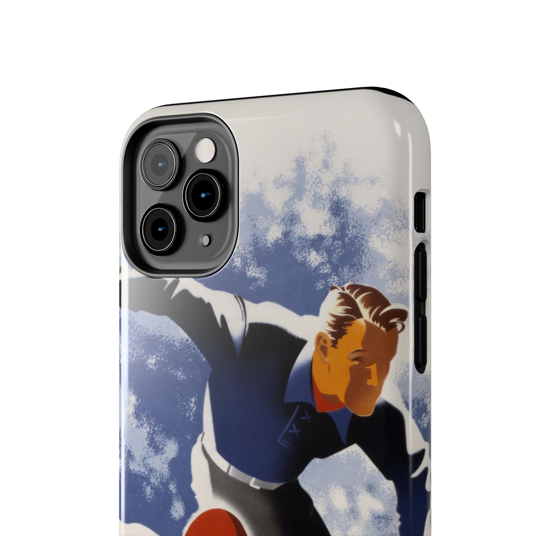 1940s Skiers Phone Case - Image 12