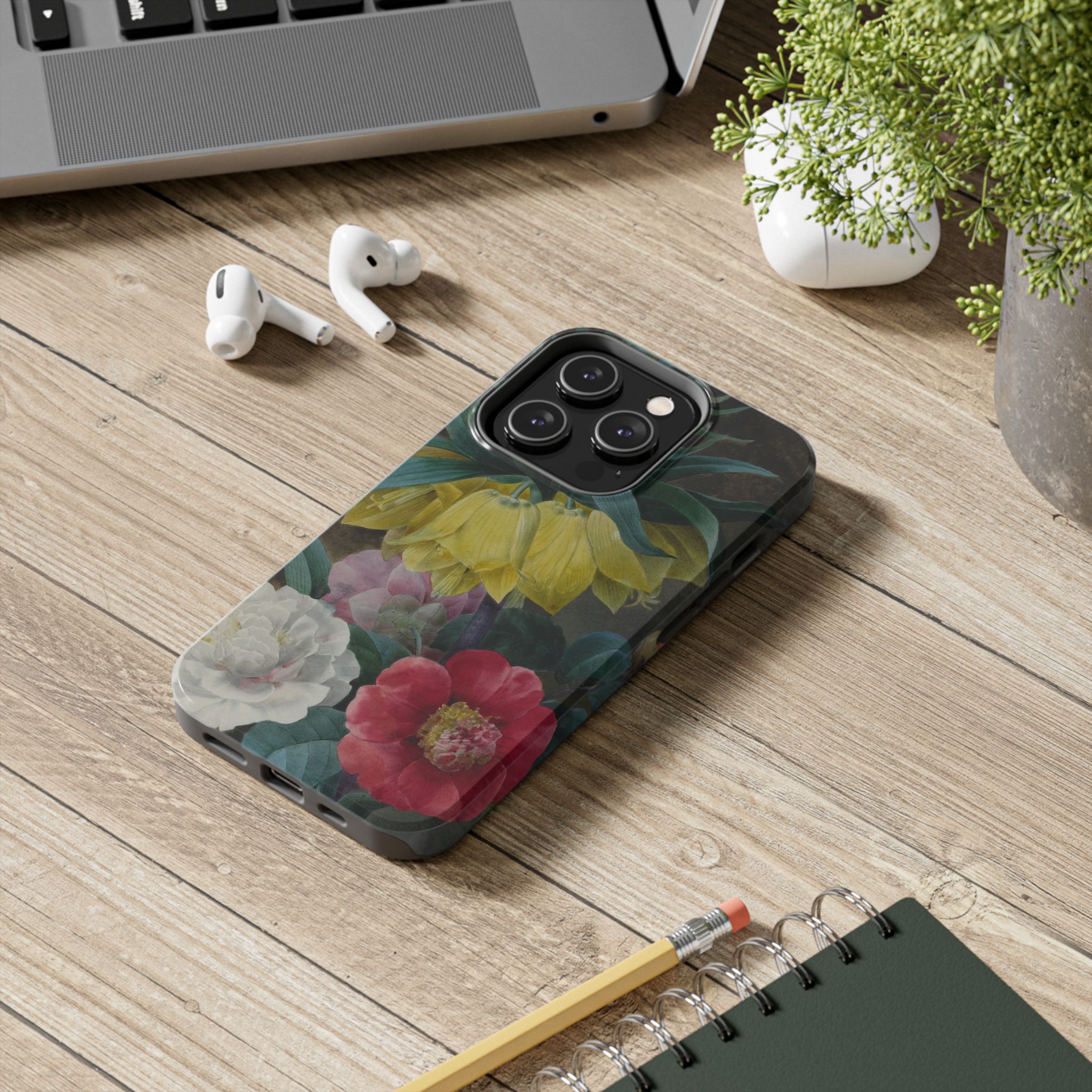 Moody Peonies Phone Case - Image 48