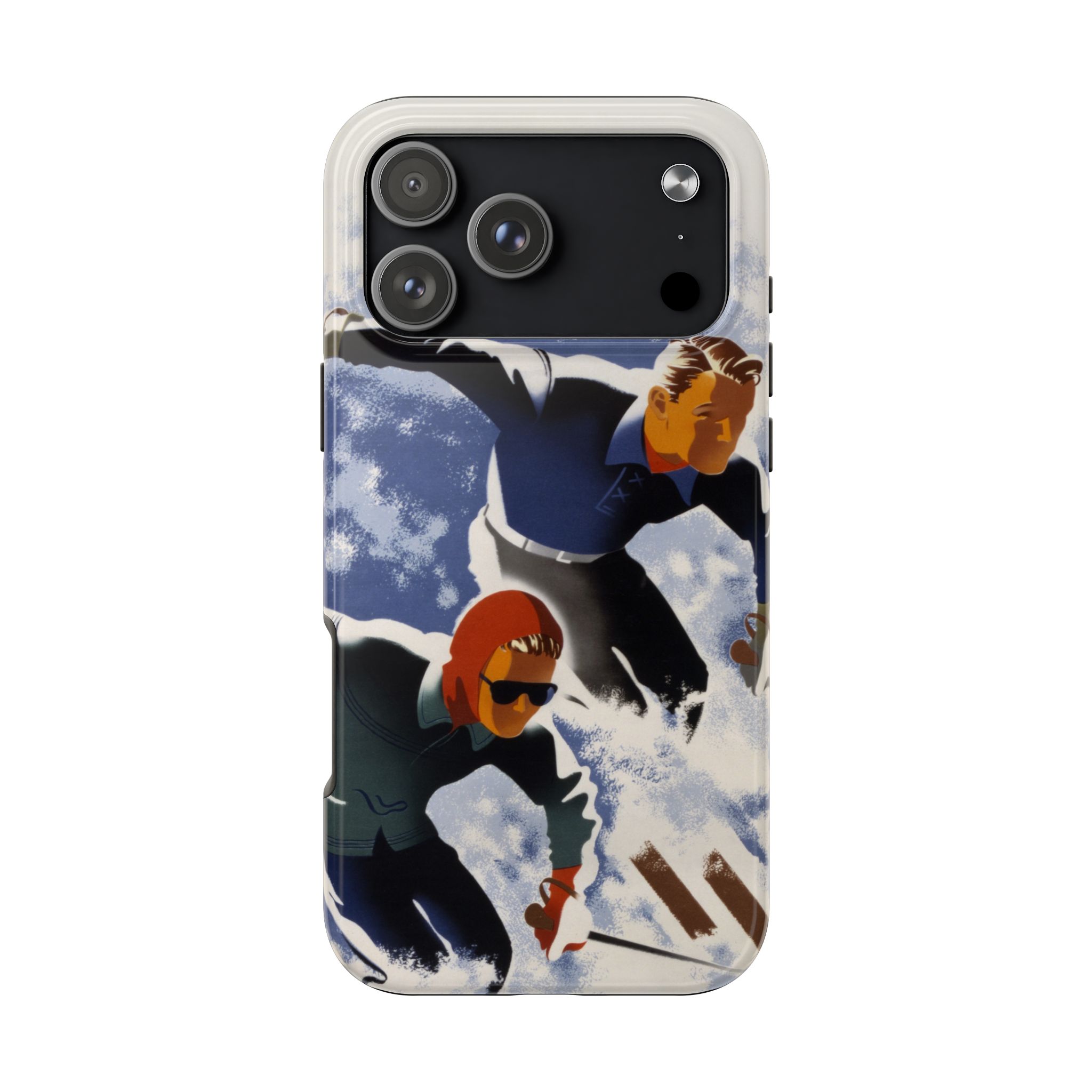 1940s Skiers Phone Case - Image 98