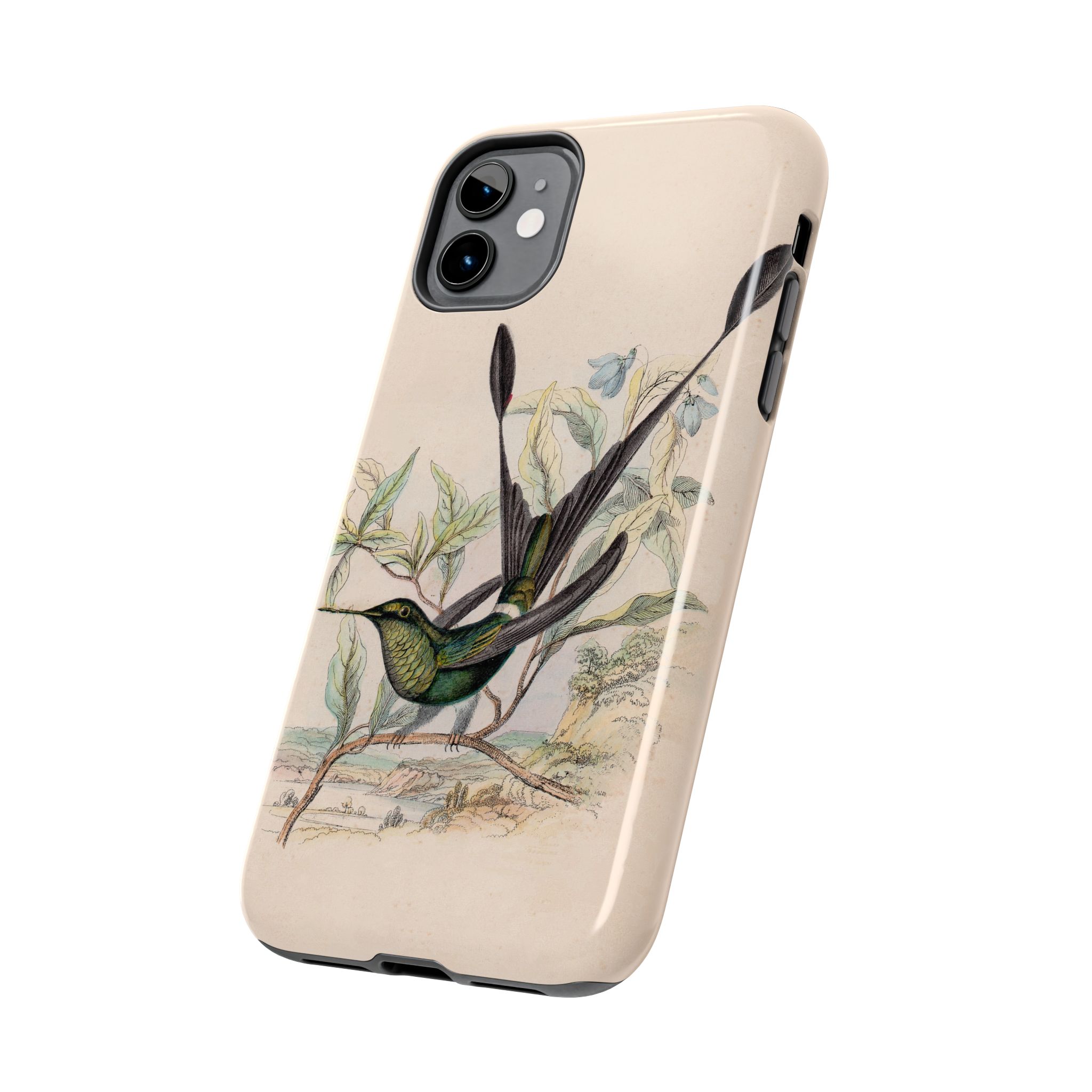 Racket Tailed Hummingbird Phone Case - Image 3