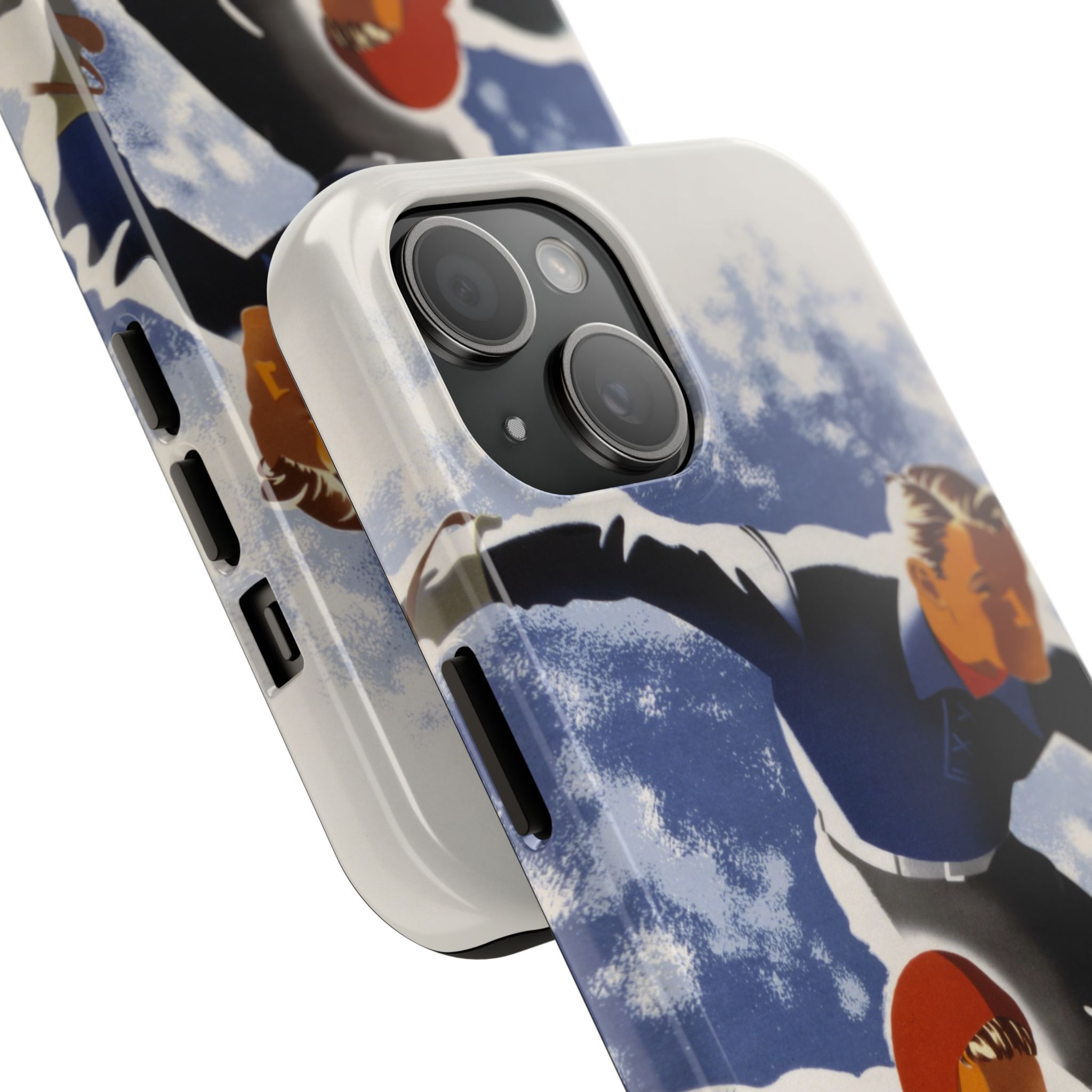 1940s Skiers Phone Case - Image 54