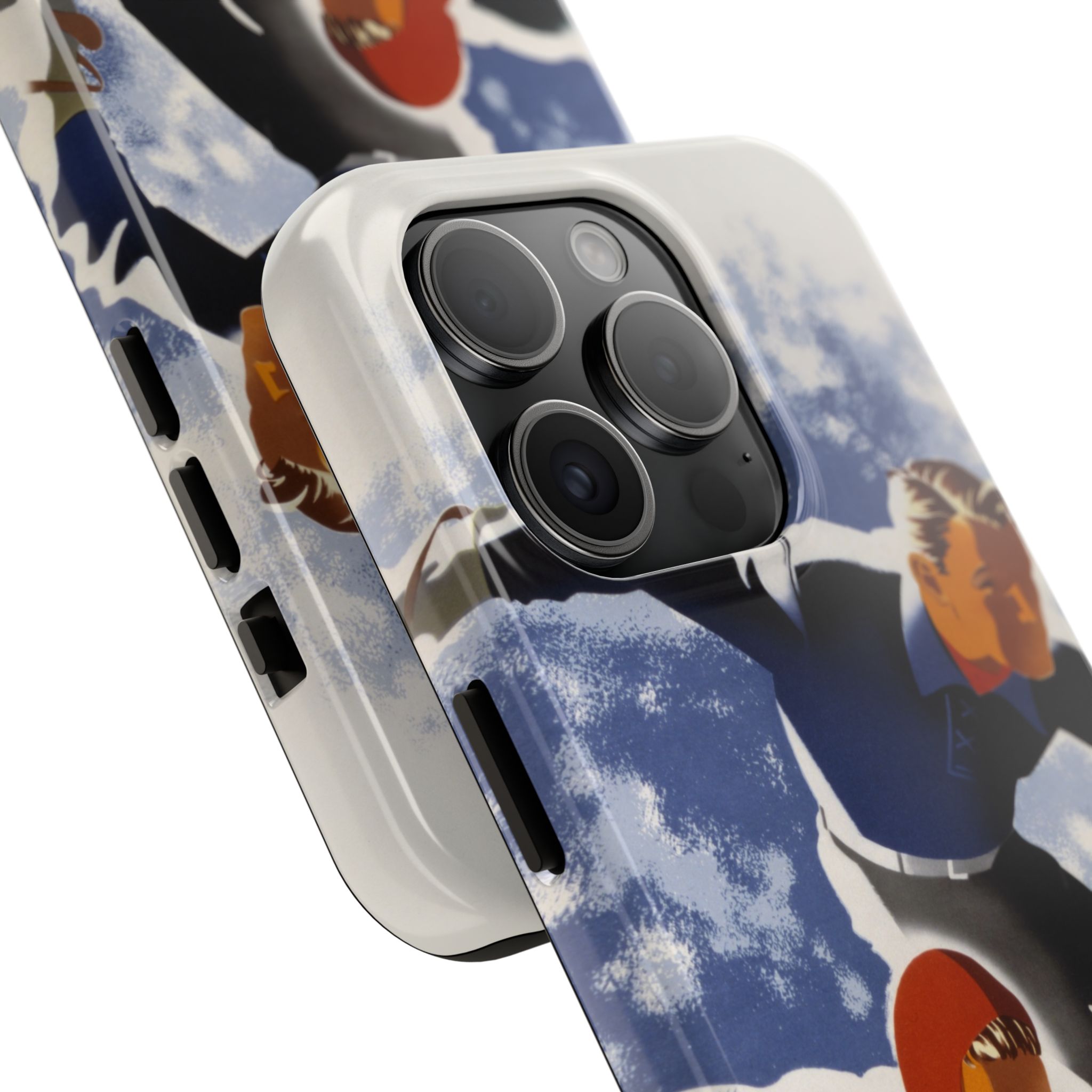 1940s Skiers Phone Case - Image 58