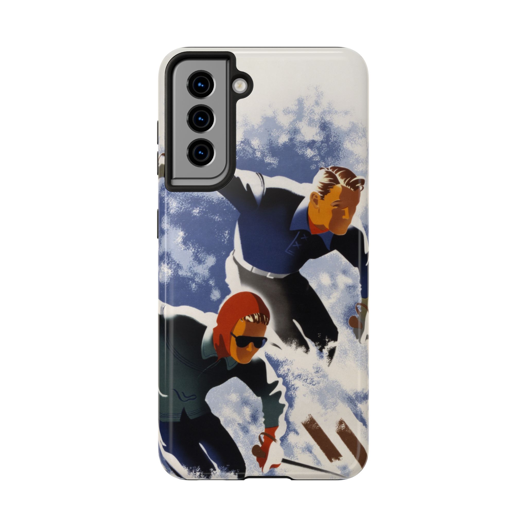1940s Skiers Phone Case - Image 93