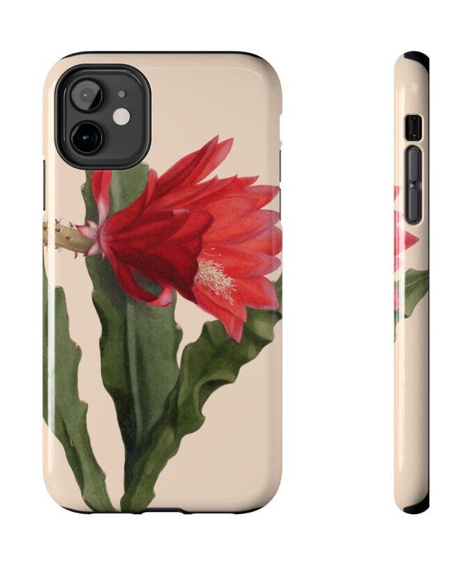 Christmas Cactus Phone Case - Cream