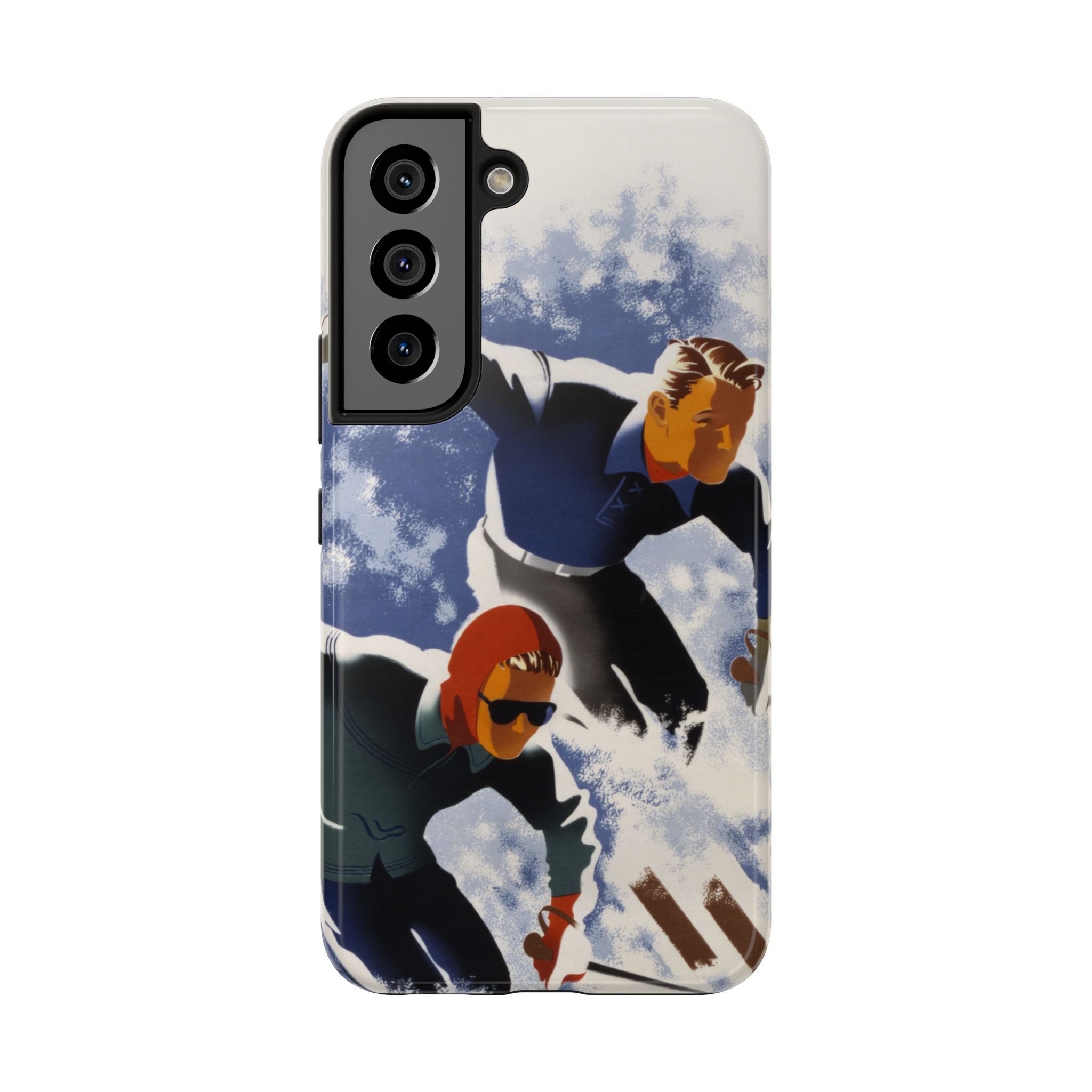 1940s Skiers Phone Case - Image 89