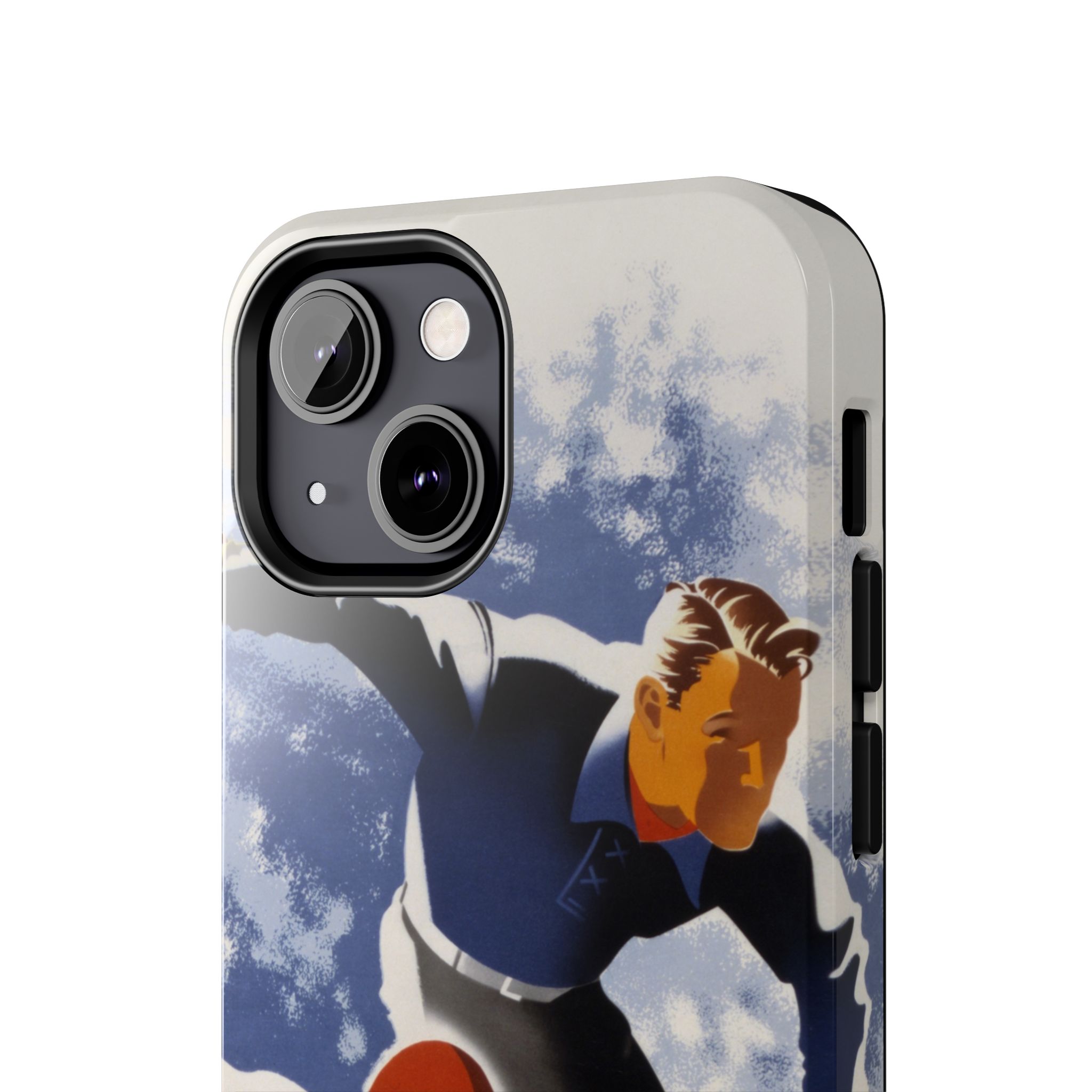 1940s Skiers Phone Case - Image 36