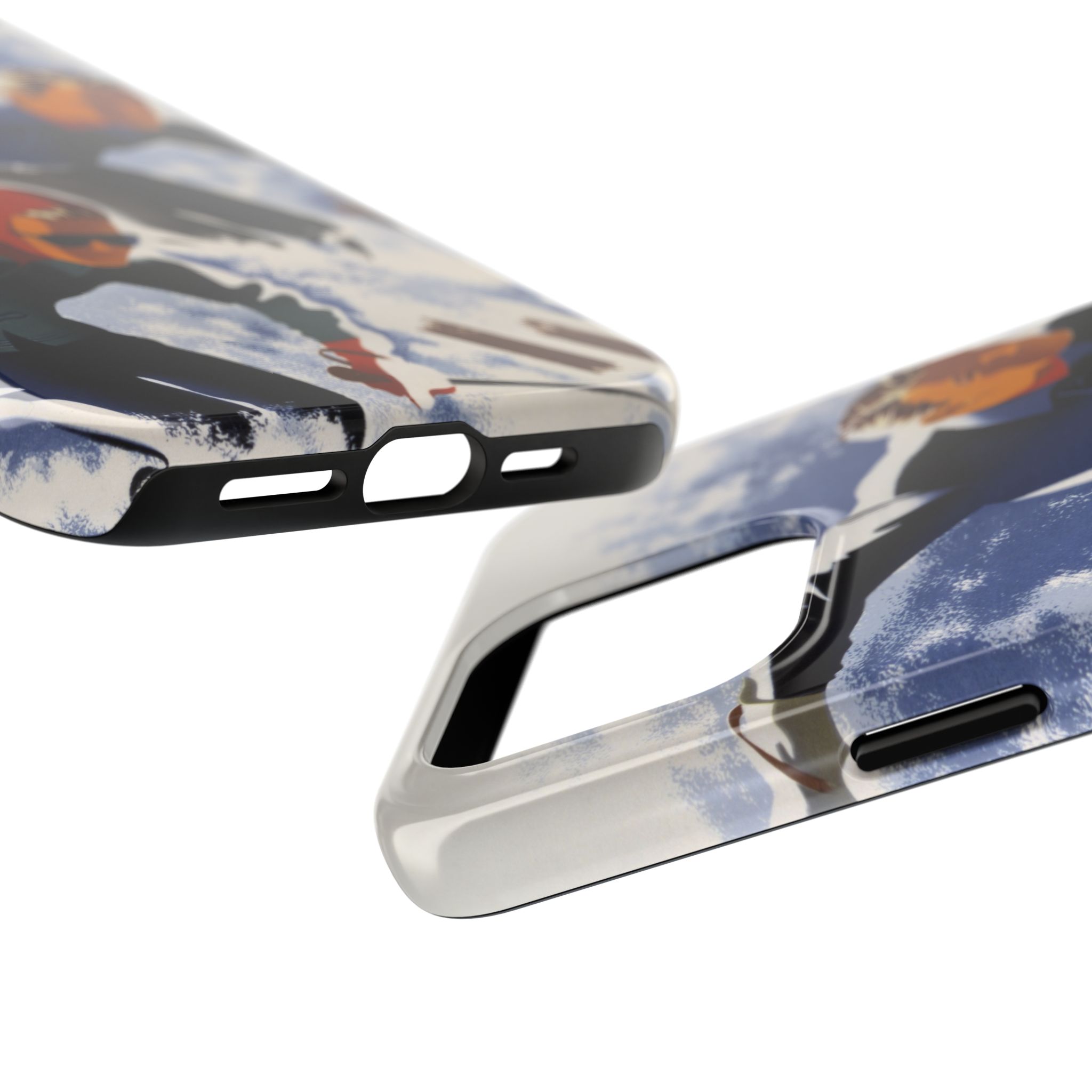 1940s Skiers Phone Case - Image 67