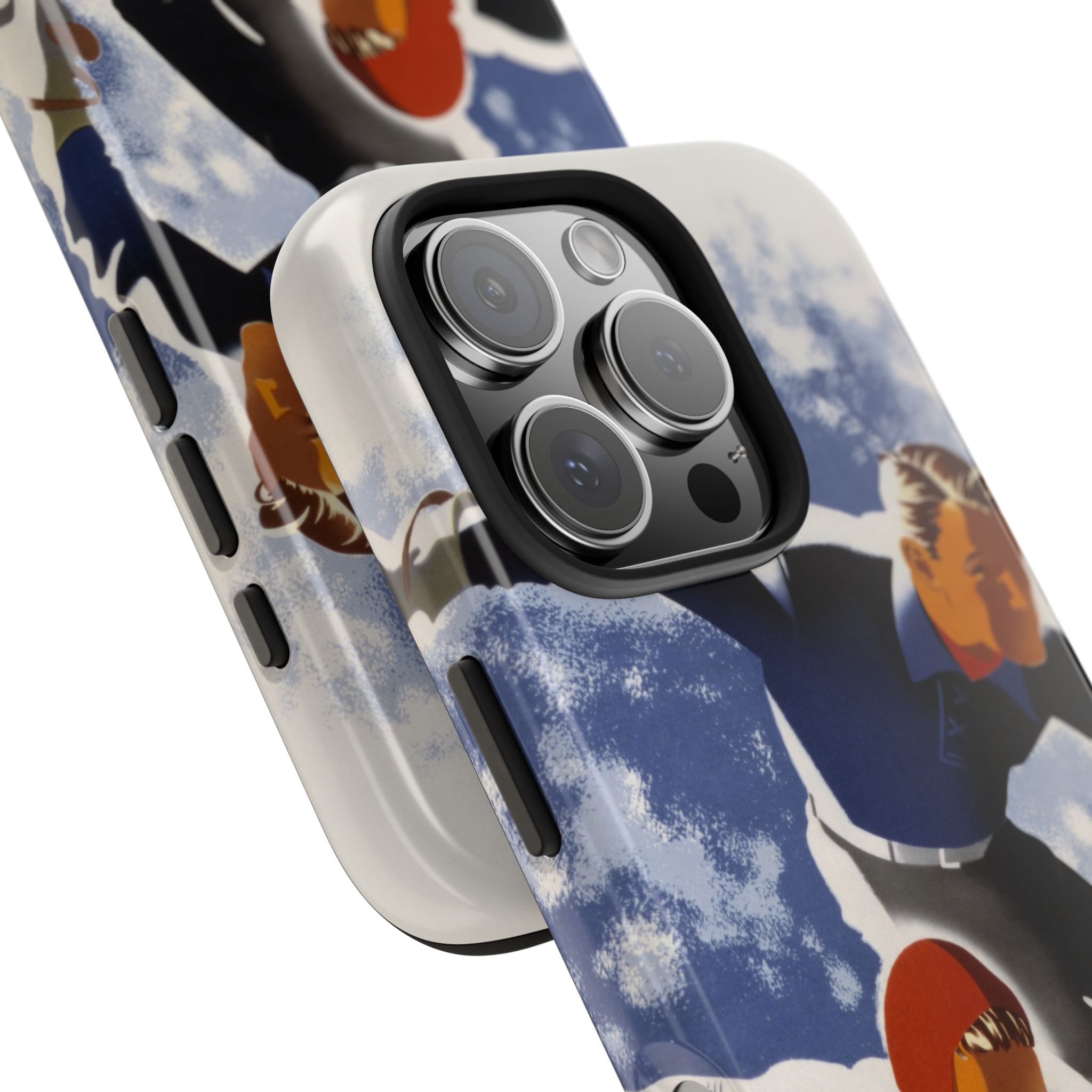 1940s Skiers Phone Case - Image 70