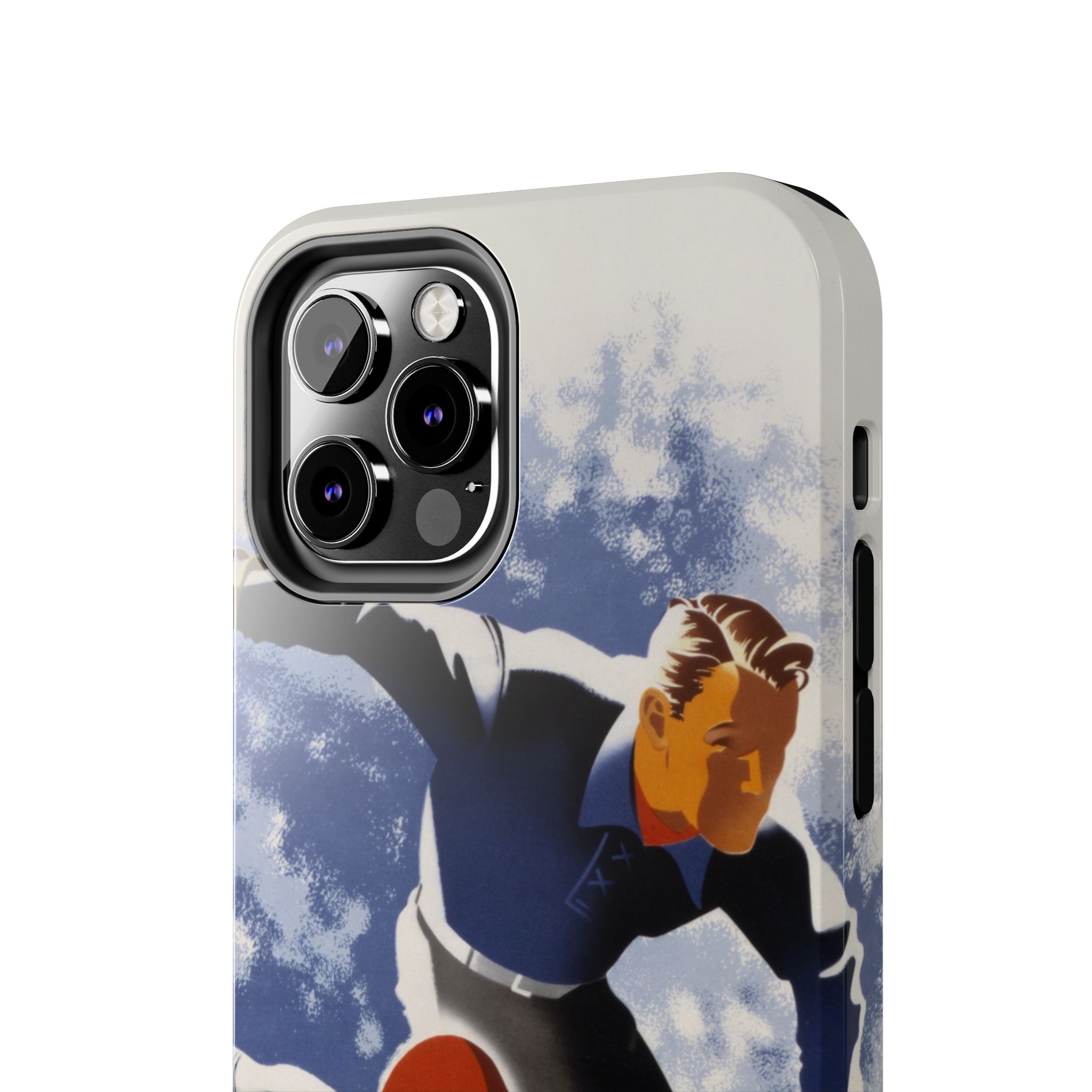 1940s Skiers Phone Case - Image 24