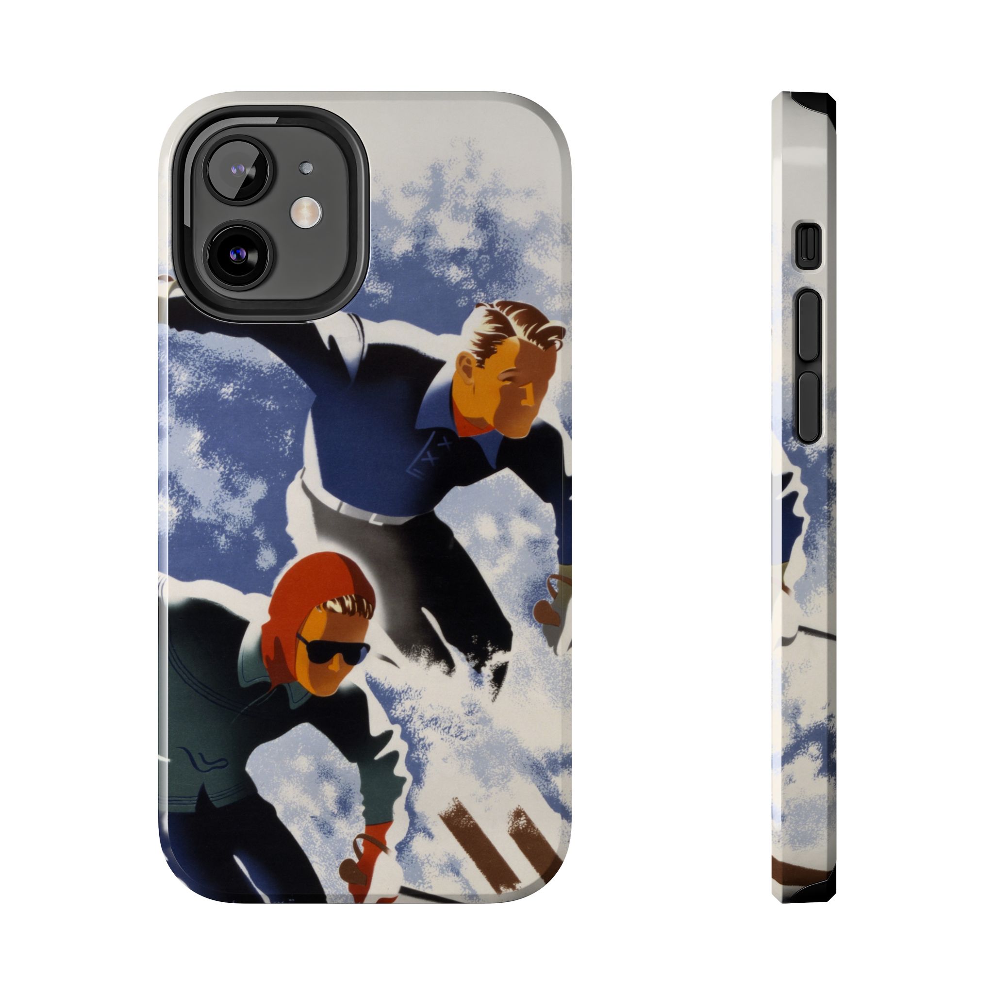 1940s Skiers Phone Case - Image 17