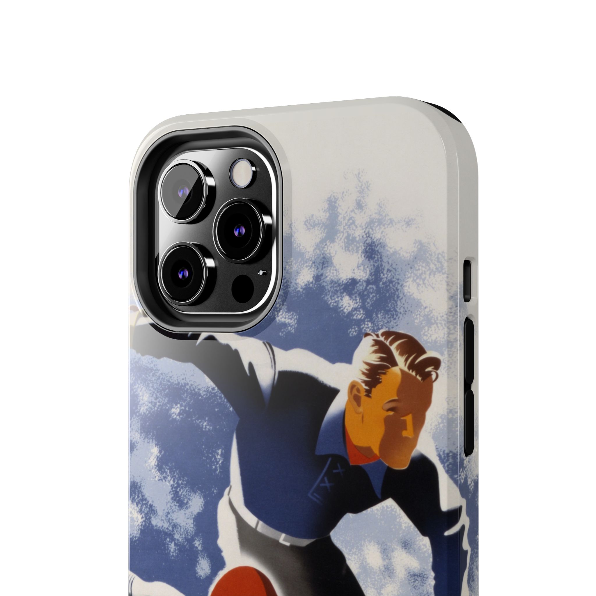 1940s Skiers Phone Case - Image 28
