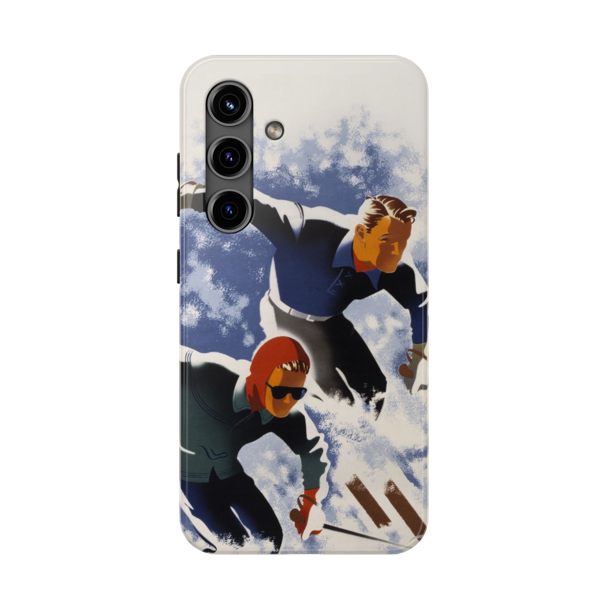 1940s Skiers Phone Case - Image 81