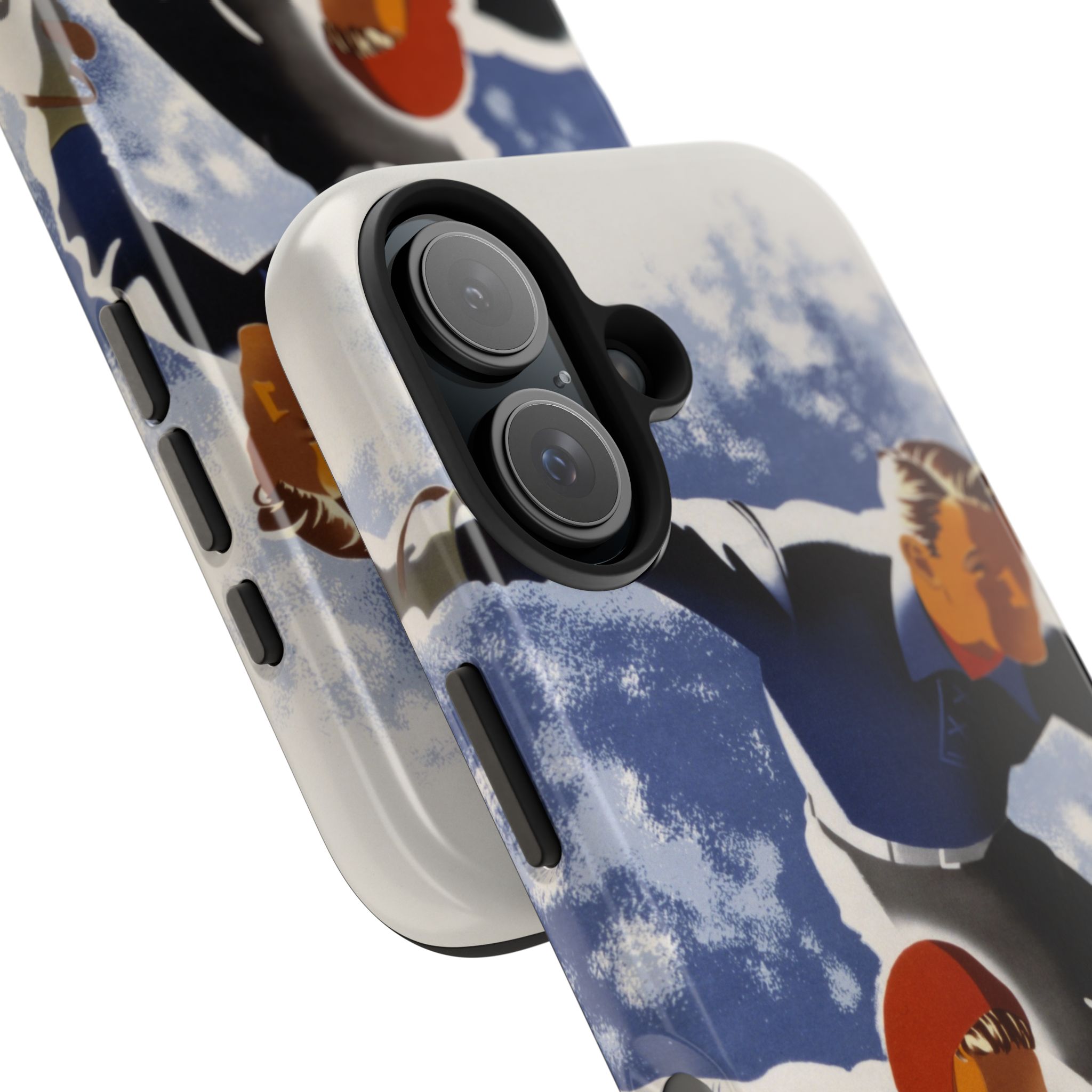 1940s Skiers Phone Case - Image 76