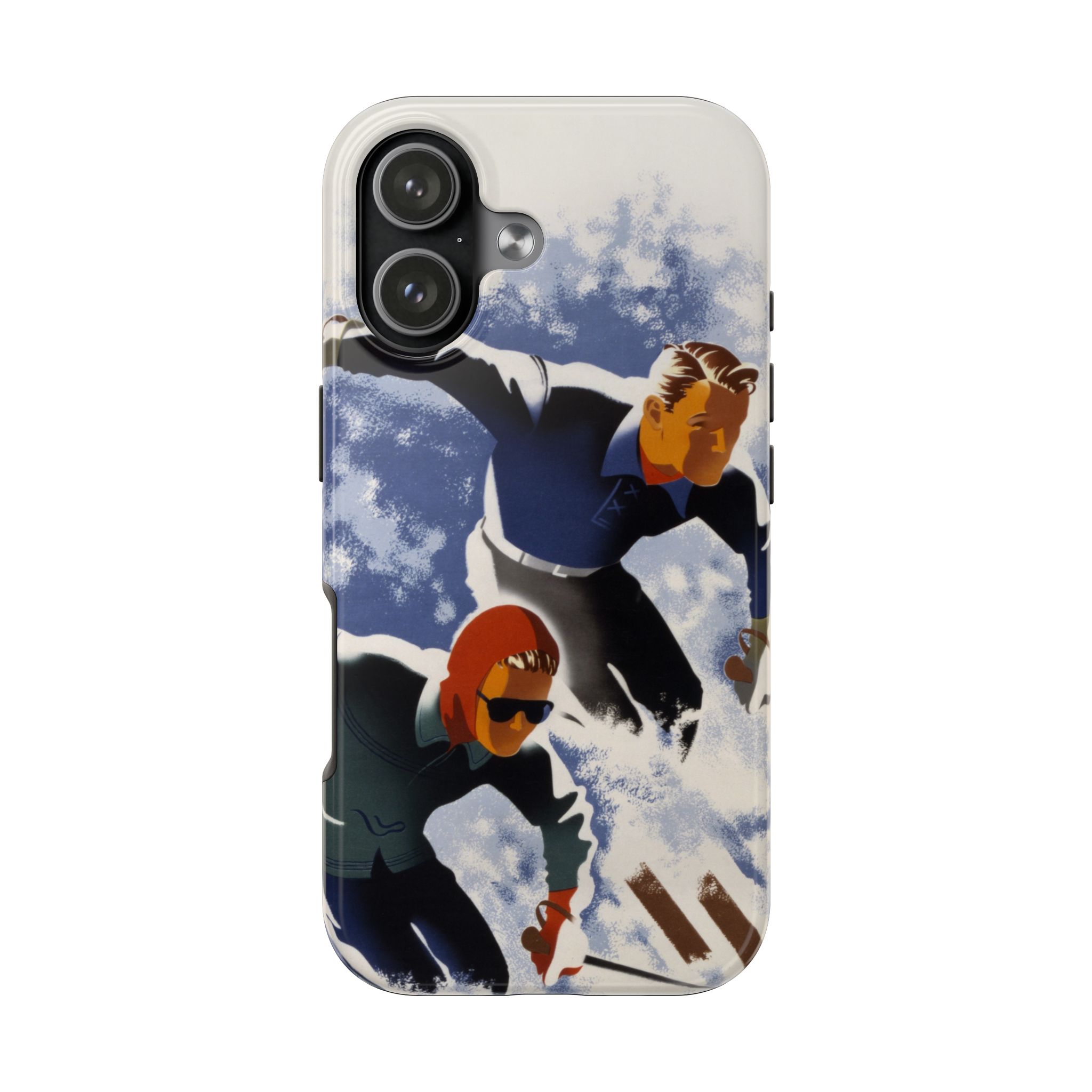1940s Skiers Phone Case - Image 97