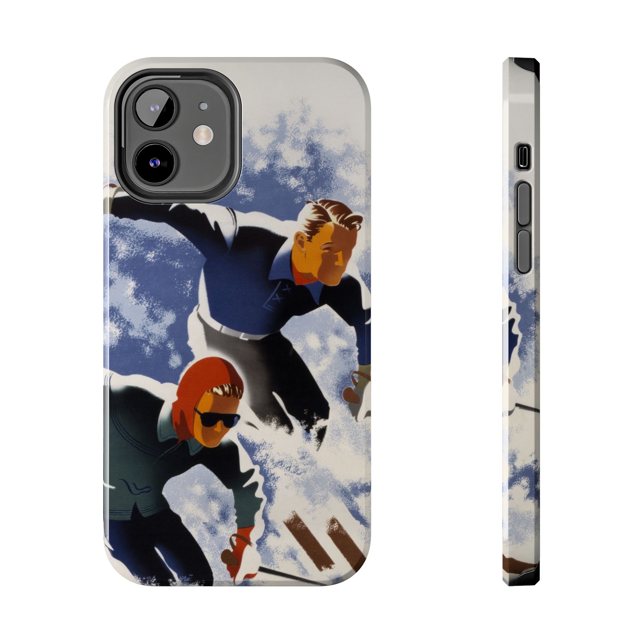 1940s Skiers Phone Case - Image 13