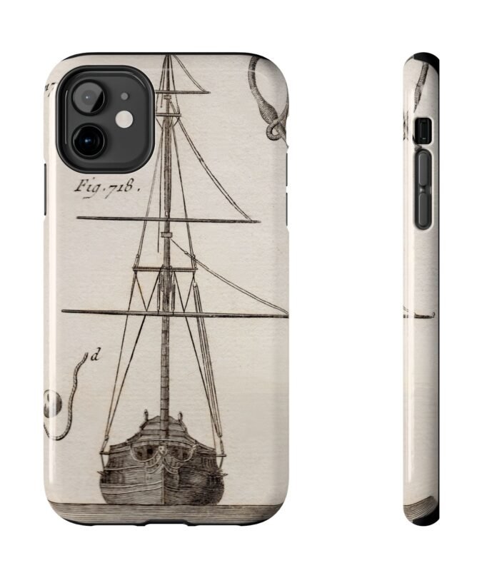 18th C. Sailboat iPhone Case